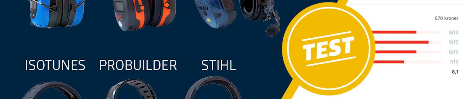 Test af høreværn med Bluetooth Test af høreværn med Bluetooth